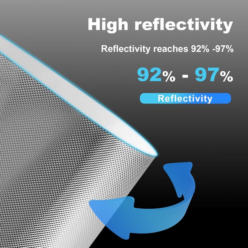 Ghguole Mylar Film Roll 4FT x 30FT,6 Mil Silver Diamond Film Foil Roll,Heavy-Duty Reflective Film for Grow Room,greenhouses,Grow Tent Systems - Image 4